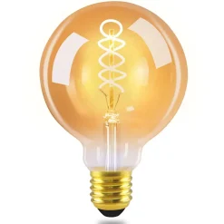 NETTLIFE Lot de 1 ampoules LED E27 ampoule G95 vintage blanc chaud 4W 2200K Edison ampoule rétro à filament