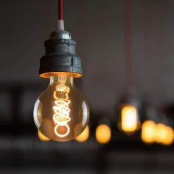 NETTLIFE Lot de 3 ampoules LED E27 vintage ampoule rétro Edison G80 4W lampes globe décoratives à filament blanc chaud 2200K