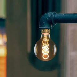 NETTLIFE Lot de 3 ampoules LED E27 vintage ampoule rétro Edison G80 4W lampes globe décoratives à filament blanc chaud 2200K