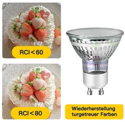 NETTLIFE Lot de 10 ampoules halogènes GU10 LED blanc chaud 4 W 40 W, lampe à économie d'énergie 3000 K