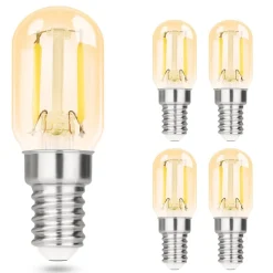 NETTLIFE Lot de 4 ampoules LED E14 blanc froid lampes vintage T22 2W rétro Edison 6000K économie d'énergie douille