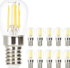 NETTLIFE Lot de 10 ampoules LED E14 ST25 blanc 2700K chaud ampoules 4W de remplacement pour lampe vintage 40W