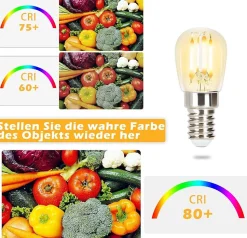 NETTLIFE Lot de 10 ampoules LED E14 ST25 blanc 2700K chaud ampoules 4W de remplacement pour lampe vintage 40W