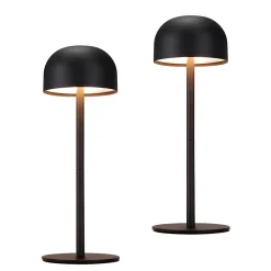 Nettlife lot de 2 lampes de table led sans fil : lampe de table tactile à intensité variable avec 3 températures de couleur