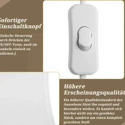 NETTLIFE Lot de 2 Lampes de Table Lampe de Chevet Moderne Blanc E27 Métal Design Salle d'étude