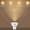 NETTLIFE Lot de 10 lampes LED GU10 Blanc chaud 3000K 6W remplace les ampoules à incandescence 60W économie d'énergie