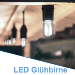 NETTLIFE pack de 2 E14 LED blanc froid T22 vintage LED 2W rétro 6000K lampe à économie d'énergie E14 non dimmable