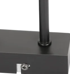 NETTLIFE Plafonnier 3 spots métal et bois noir E27 lampe de salon vintage en bois flammé au avec hauteur réglable sans ampoule