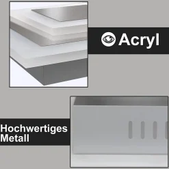 NETTLIFE Plafonnier LED : lampe de salon 30 cm, lampe de cuisine dimmable 23 W, lampe moderne avec télécommande pour chambre