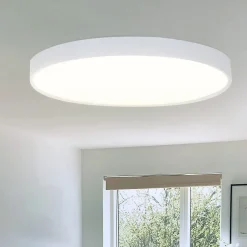 NETTLIFE Plafonnier LED 28 cm Rond IP44 Blanc 4000 K 17 W Plat pour Chambre Cuisine Salle de Bain Couloir