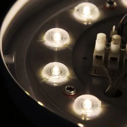 NETTLIFE Plafonnier LED 21 cm 15 W Lampe Blanc Neutre Rond Couloir Étoile Décor pour Cuisine Chambre d'enfant Salle à Manger