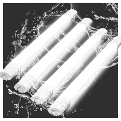 NETTLIFE Plafonnier LED anti-humidité 90CM - Plafonnier tube LED 24W 3000LM Lampe de cave IP65 étanche 5000K