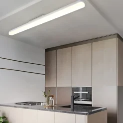 NETTLIFE Plafonnier LED blanc 4000K 36W 90CM lampe de lumière du jour : lampe pour salon chambre salle à manger balcon couloir