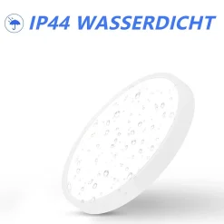 NETTLIFE Plafonnier LED chambre lampe plate 22cm 15W cuisine IP44 couloir ronde blanc chaud pour salle de bain