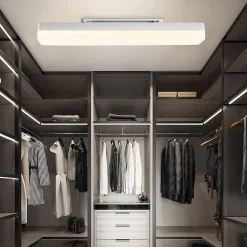 NETTLIFE Plafonnier LED Cuisine Long 40 cm Lumière du Jour 18 W Plafond Blanc Neutre pour Sous-Sol Couloir Bureau Garage Chambre