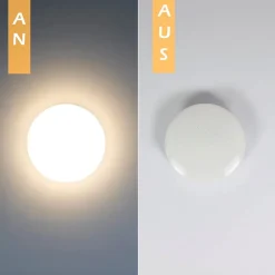 NETTLIFE Plafonnier LED Chambre à 21 cm 15 W Chambre à Blanc Chaud Lampe de Couloir à Paillettes Lampe Ronde Petite étoile de pour