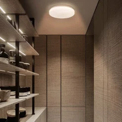 NETTLIFE Plafonnier LED Chambre à 21 cm 15 W Chambre à Blanc Chaud Lampe de Couloir à Paillettes Lampe Ronde Petite étoile de pour