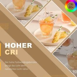 NETTLIFE Plafonnier LED Dimmable avec Télécommande 48W de Salon Blanc Design Chambre Lampe de Moderne pour Cuisine Bureau