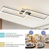 NETTLIFE plafonnier LED dimmable design moderne 56W noir