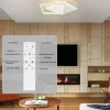 NETTLIFE Plafonnier LED Lampe à Intensité Variable 50W Design Moderne avec Télécommande en Métal pour Salle à Manger Cuisine