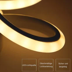 NETTLIFE Plafonnier LED Noir 17W 3000K Lampe de Couloir Moderne Blanc Chaud Géométrie Design Métal pour Couloir Entrée Cuisine