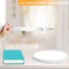NETTLIFE Plafonnier LED Plat Pour Chambre à Coucher 18 Cm 15w Non Dimmable Blanc Chaud 4000 K