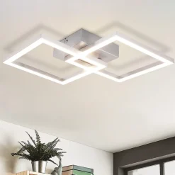 NETTLIFE Plafonnier LED Plafonnier Salon - Lampe De Cuisine Design Moderne 24w 3000k Lampe De Salon