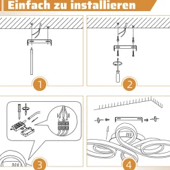 NETTLIFE Plafonnier LED plafonnier salon : 30W 40cm lampe cuisine plafonnier en blanc 3000K