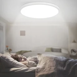 NETTLIFE plafonnier LED salle de bain 30cm lampe chambre lampe cuisine plate 4000K 18W lampe salle de bain IP44