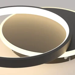 NETTLIFE Plafonnier LED Salon Dimmable Moderne Plafonnier avec télécommande pour le couloir