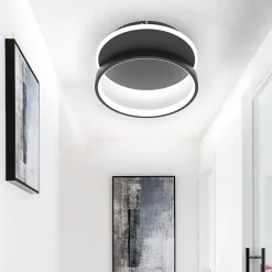 NETTLIFE Plafonnier LED Salon Dimmable Moderne Plafonnier avec télécommande pour le couloir
