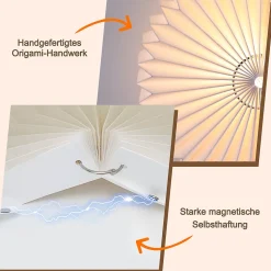 NETTLIFE Plafonnier salon plafonnier vintage - lampe de cuisine blanche abat-jour papier design industriel G9