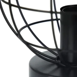 NETTLIFE Plafonnier Vintage en métal Industriel Lampe de Couloir Noir E27 Abat-Jour Lampe d'escalier rétro pour Chambre Salon