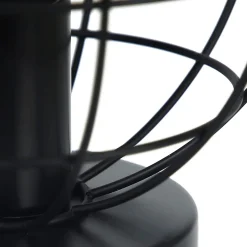 NETTLIFE Plafonnier Vintage en métal Industriel Lampe de Couloir Noir E27 Abat-Jour Lampe d'escalier rétro pour Chambre Salon