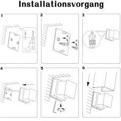 NETTLIFE Set de 4 Lampes Murales LED Ext, Blanc Chaud IP65, Anthracite, pour Maison, Cage d Escalier