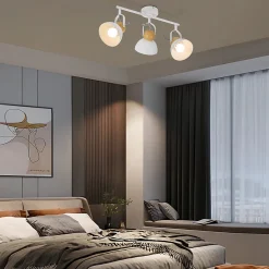 NETTLIFE Spot de plafond vintage noir E27 orientable lampe de couloir rétro métal industriel orientable