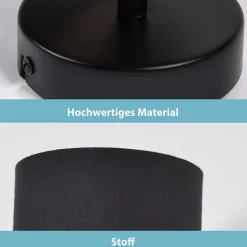 NETTLIFE Spot de Plafond MAX.40W Plafonnier Noir Vintage E14 Spot Mural Écran en Tissu pour Salon Chambre,Sans Ampoule