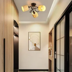 NETTLIFE Spot De Plafond 3 Feux Plafonnier Couloir - Plafonnier Vintage