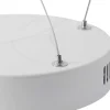 NETTLIFE Suspension LED Blanc 88cm 4 Anneaux Métal Dimmable avec Télécommande