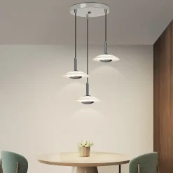 NETTLIFE Suspension LED lampe suspendue table à manger design moderne lampe suspendue salle à manger 3000K blanc chaud 3 flammes