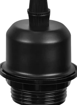 NETTLIFE Suspension Noir Métal Diam.30cm E27 Vintage Rétro Cuisine Industrielle Suspension