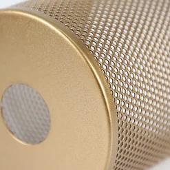 NETTLIFE Suspension salon doré lampe suspendue vintage 3 ampoules E14 verre industriel HAUTEUR RÉGLABLE