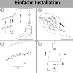 NETTLIFE Suspension Vintage Salle à Manger 2x Lampe Suspendue Noire Lampe Suspendue Industrielle E27 Métal Rétro