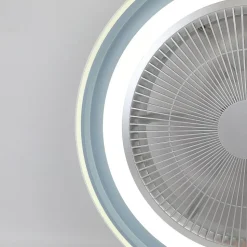 NETTLIFE Ventilateur plafond LED éclairage télécommande - Lampe moderne silencieux dimmable 5 pales