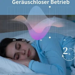 NETTLIFE Ventilateur plafond LED 48,5CM silencieux gradable timer crystal salon/chambre