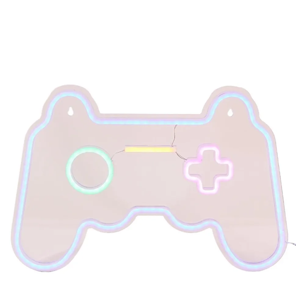 Néon console multicolore 27x41cm