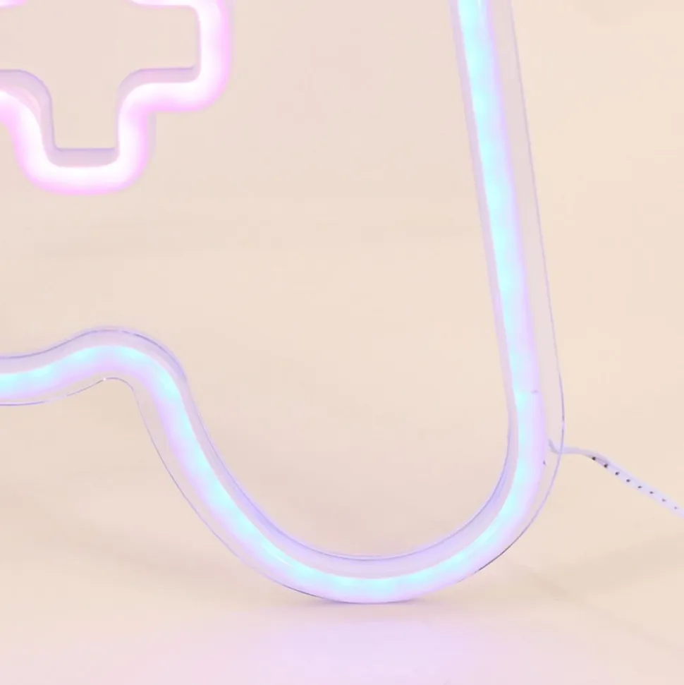 Néon console multicolore 27x41cm