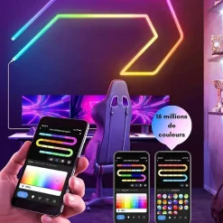 Néon Flexible Connecté LED RGBIC Tuya 24V 5M 60LED/m IP65 - SILAMP