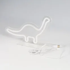 Néon LED dinosaure diplodocus vert IP20 H.19cm 5W Seynave