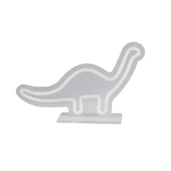 Néon LED dinosaure diplodocus vert IP20 H.19cm 5W Seynave